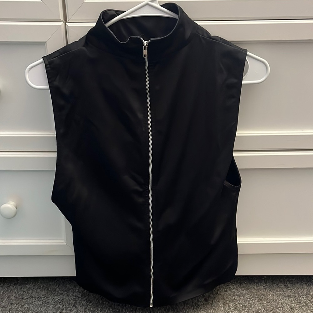 Zara spandex zippered top